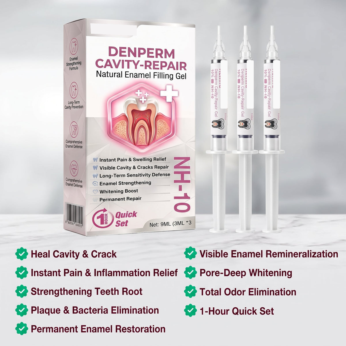 Natural Enamel-Filling Gel for Cavity Repair