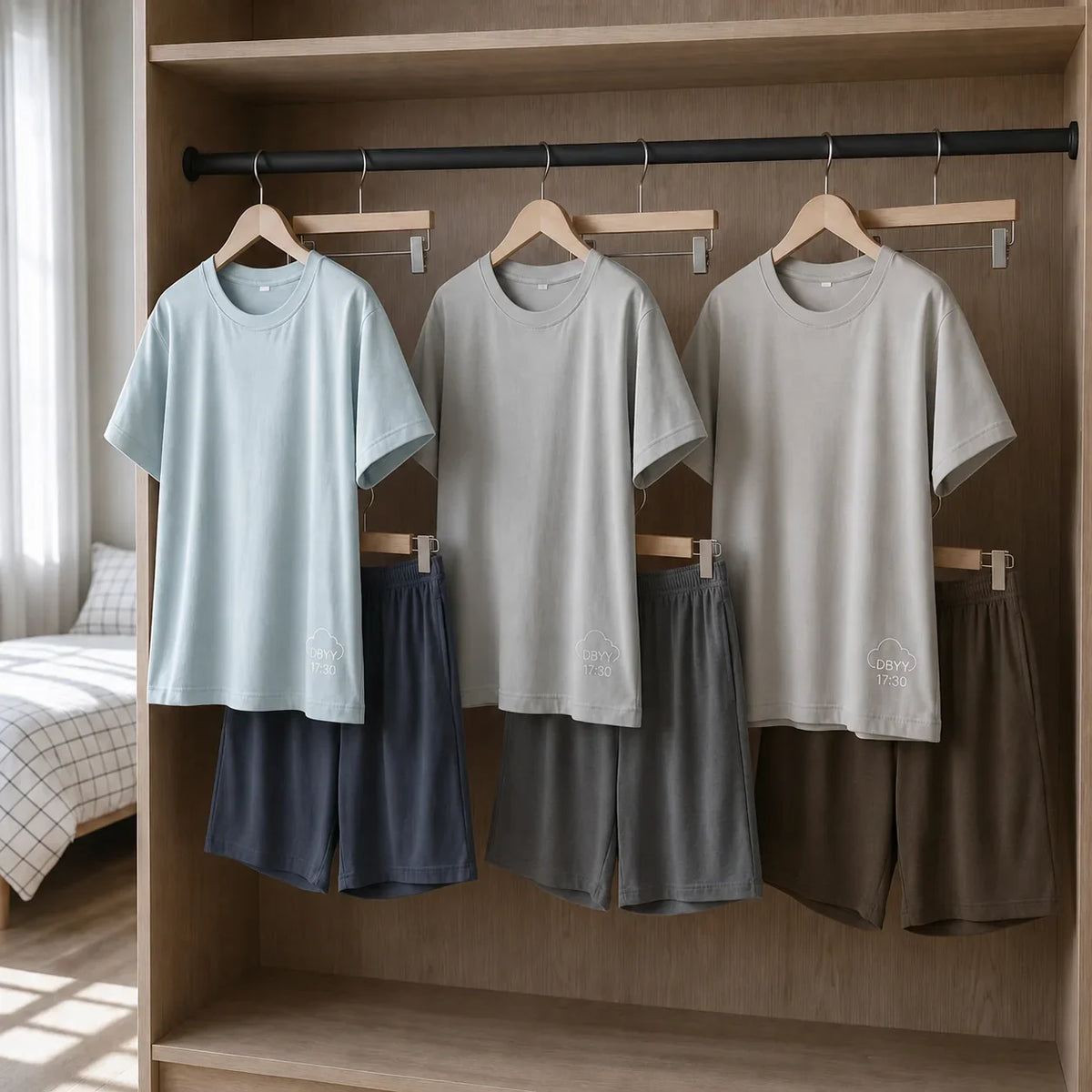 Cooling Short Sleeve Short Pajama Set