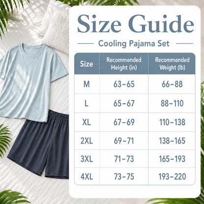 Cooling Short Sleeve Short Pajama Set