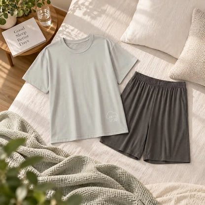 Cooling Short Sleeve Short Pajama Set