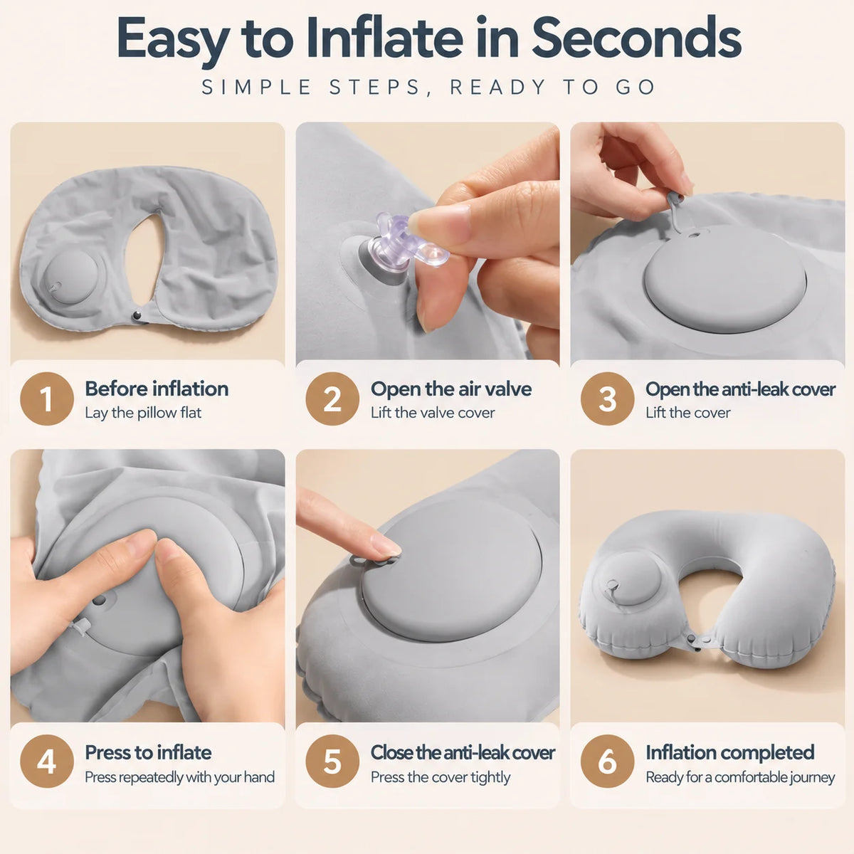 Inflatable Travel Neck Pillow