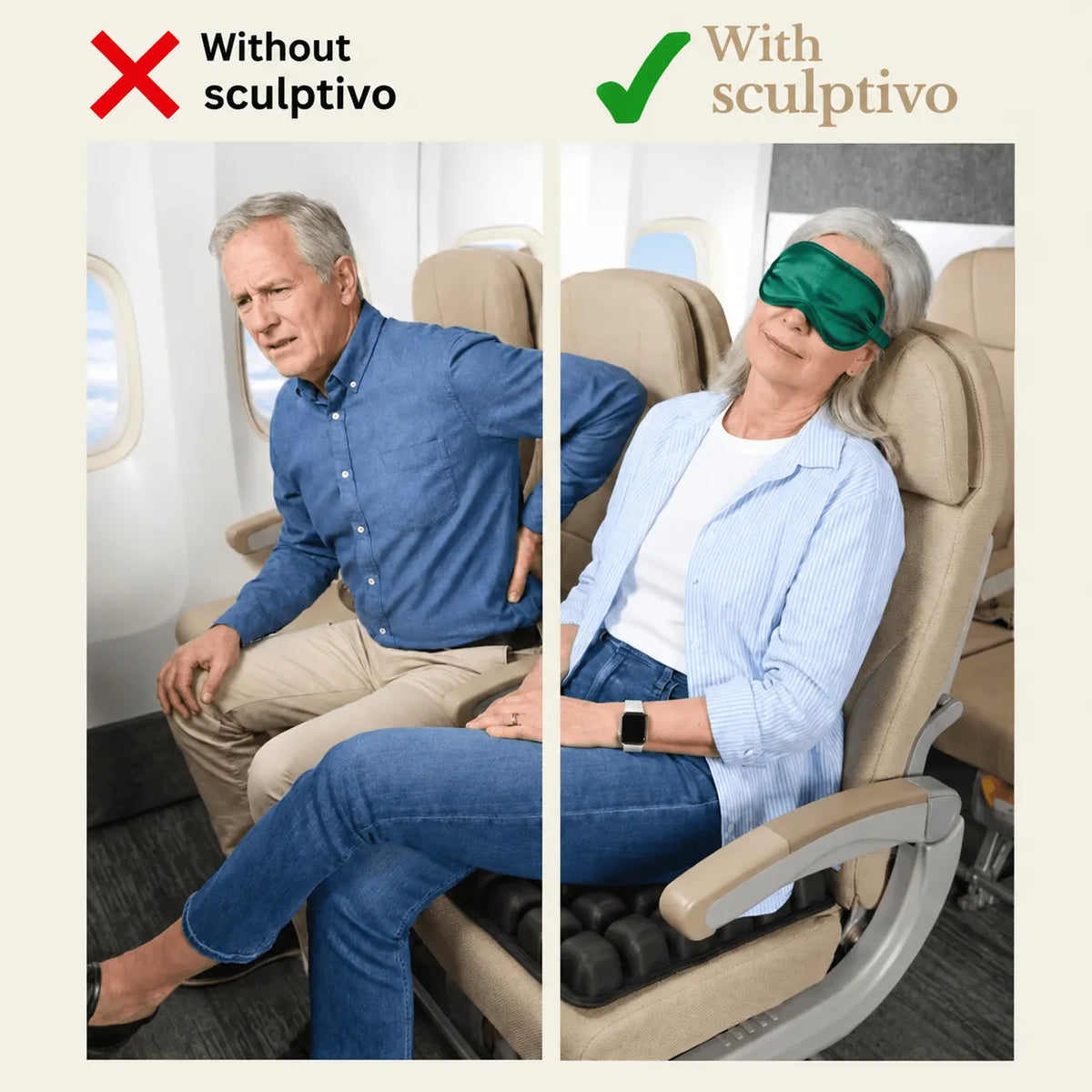 5D Air Cushion Pressure Relief Seat Cushion