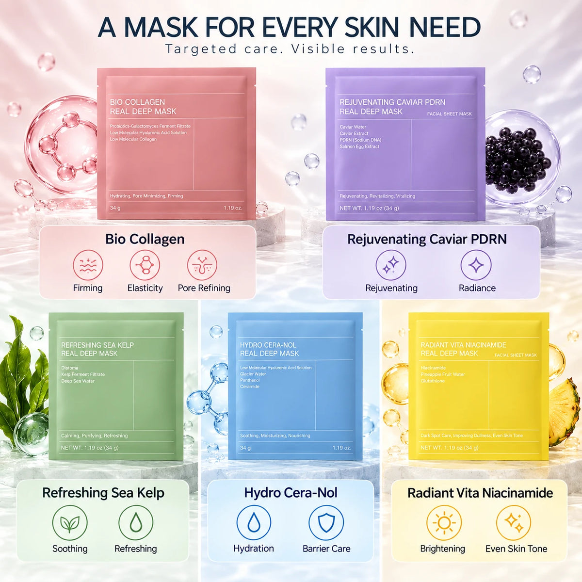 Overnight Sleeping Mask Set