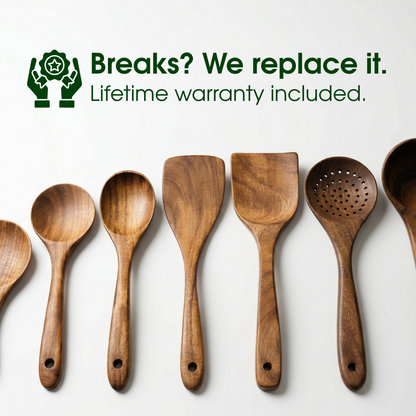 Teak Wood Utensil Set