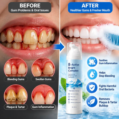 [Professional Grade] Niacinamide Foaming Toothpaste 8X