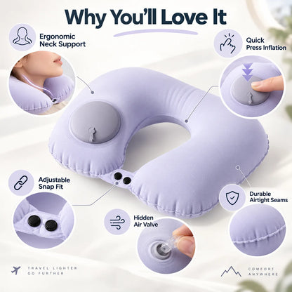 Inflatable Travel Neck Pillow