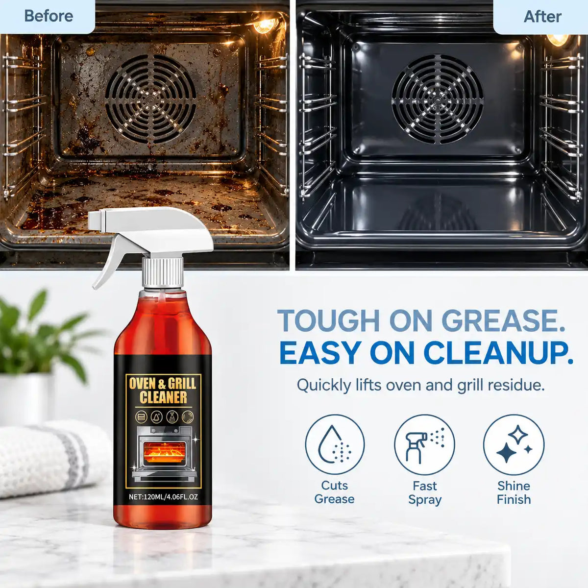 Heavy-Duty Oven & Grill Degreaser Spray