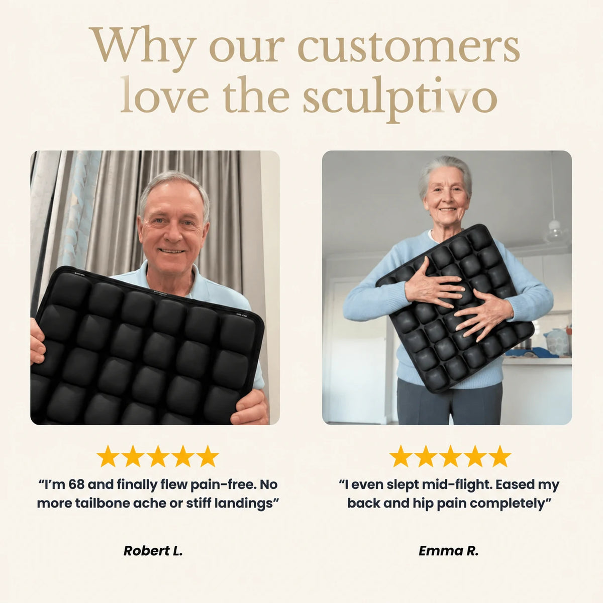 5D Air Cushion Pressure Relief Seat Cushion