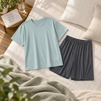 Cooling Short Sleeve Short Pajama Set