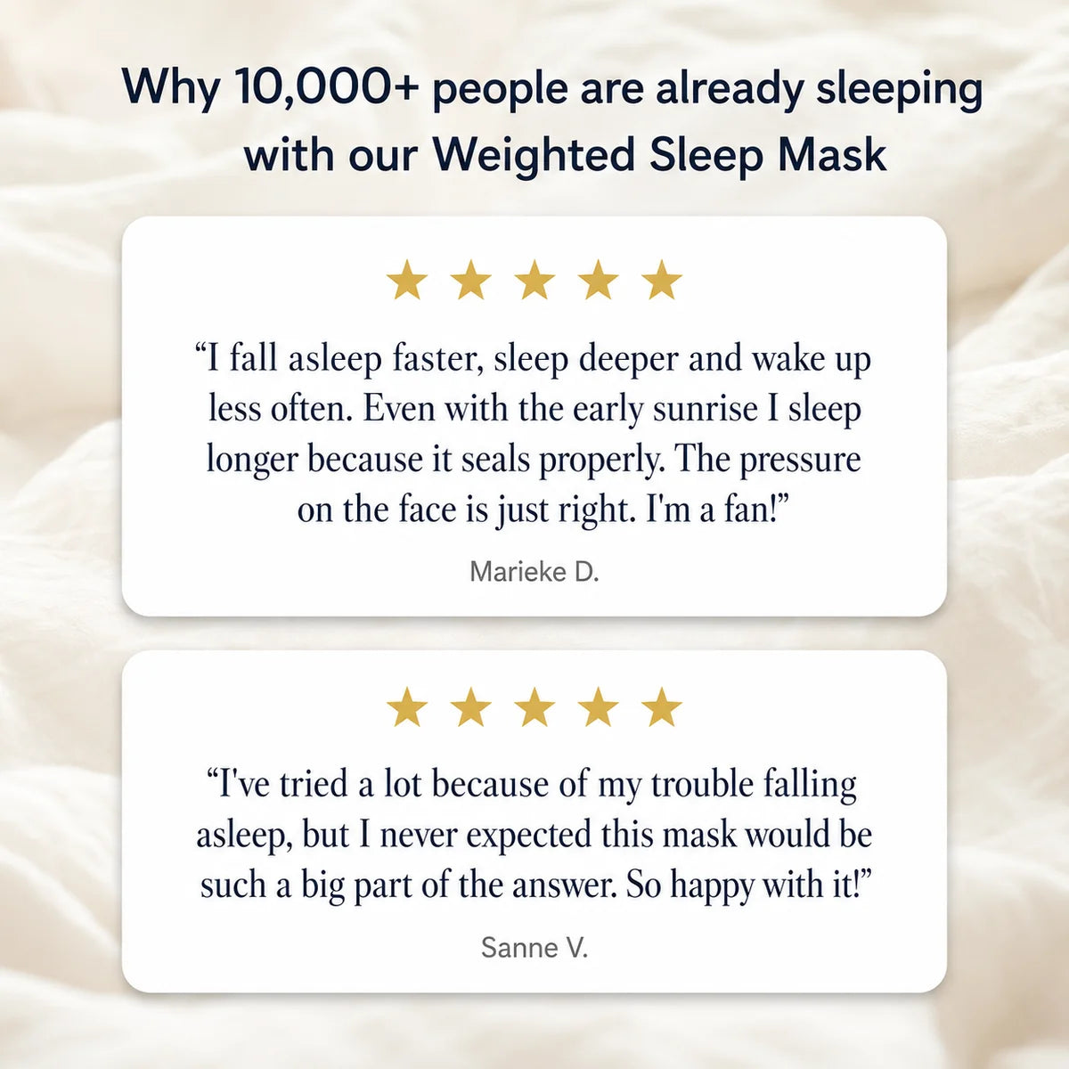 Weighted Sleep Mask