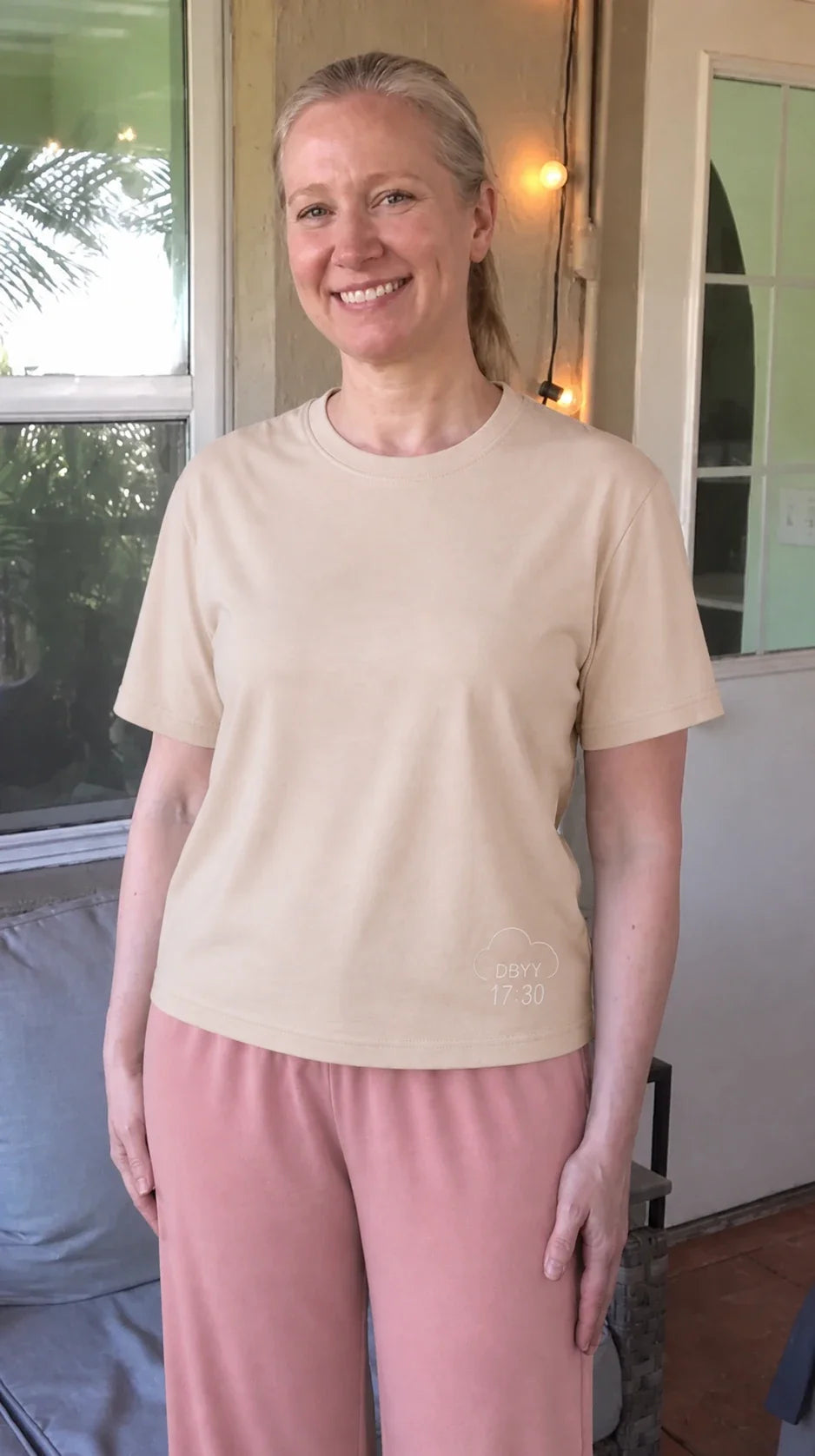 Customer wearing our product