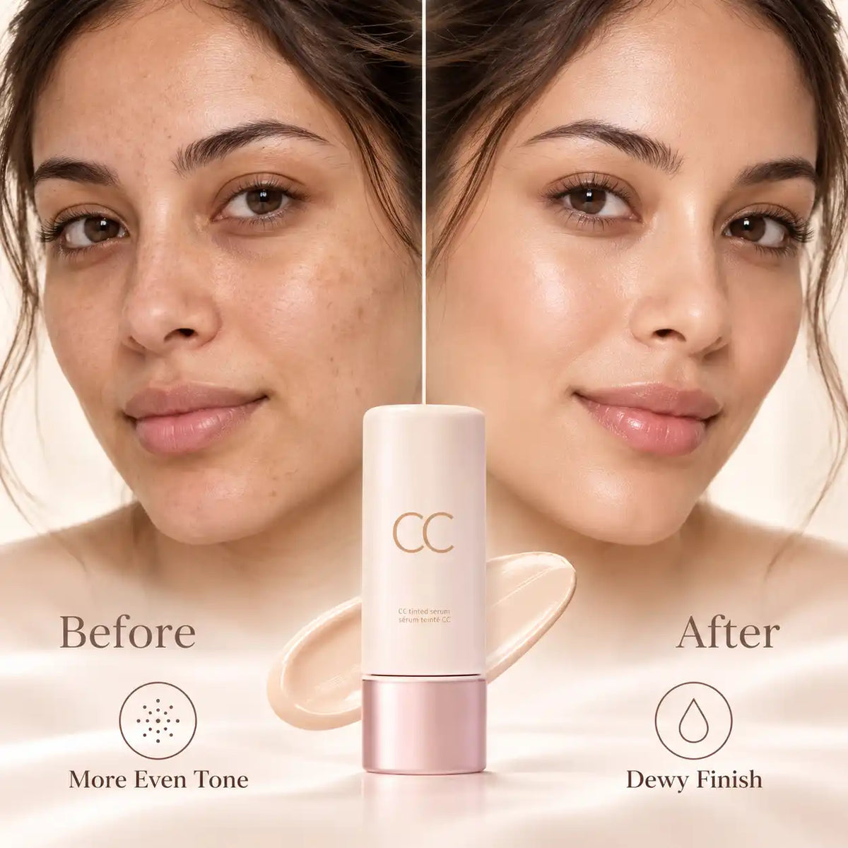 CC color-correcting tinted serum